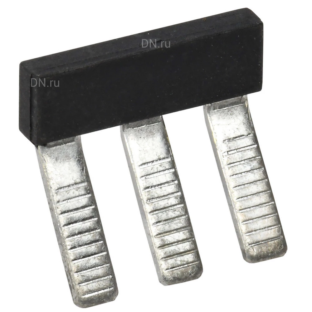 Перемычка гребенчатая IEK 6мм2 2PIN для колодки клеммной CTS, количество контактов - 2, сечение - 6мм2, цвет - черный, YCT10-00-K03-006-EC-2P