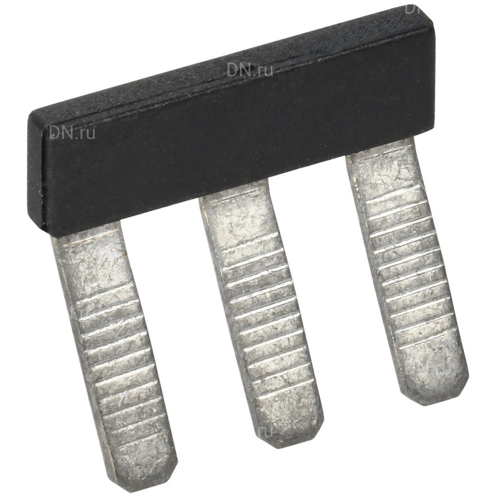 Перемычка гребенчатая IEK 10мм2 3PIN для колодки клеммной CTS, количество контактов - 3, сечение - 10мм2, цвет - черный, YCT10-00-K03-010-EC-3P