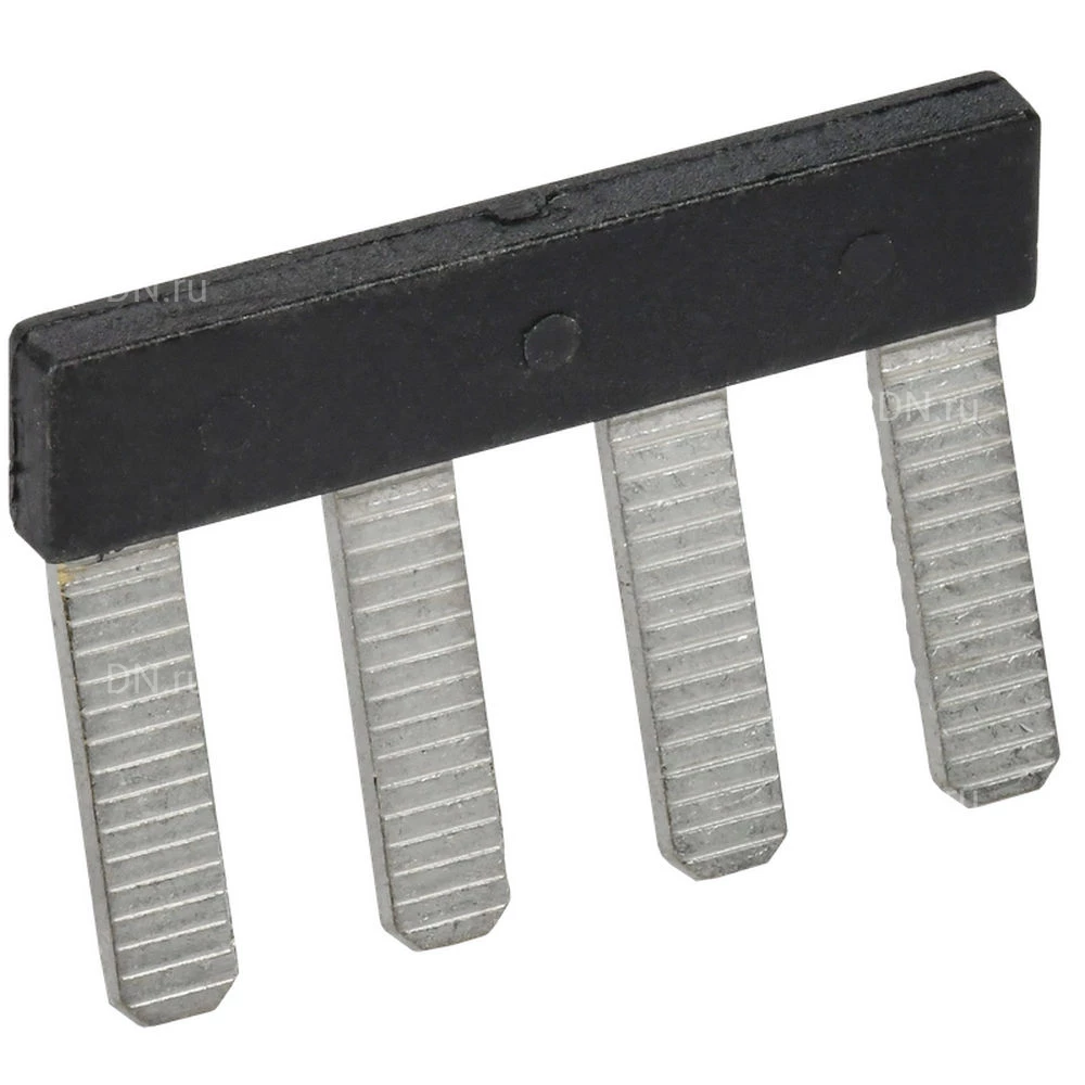 Перемычка гребенчатая IEK 10мм2 4PIN для колодки клеммной CTS, количество контактов - 4, сечение - 10мм2, цвет - черный, YCT10-00-K03-010-EC-4P