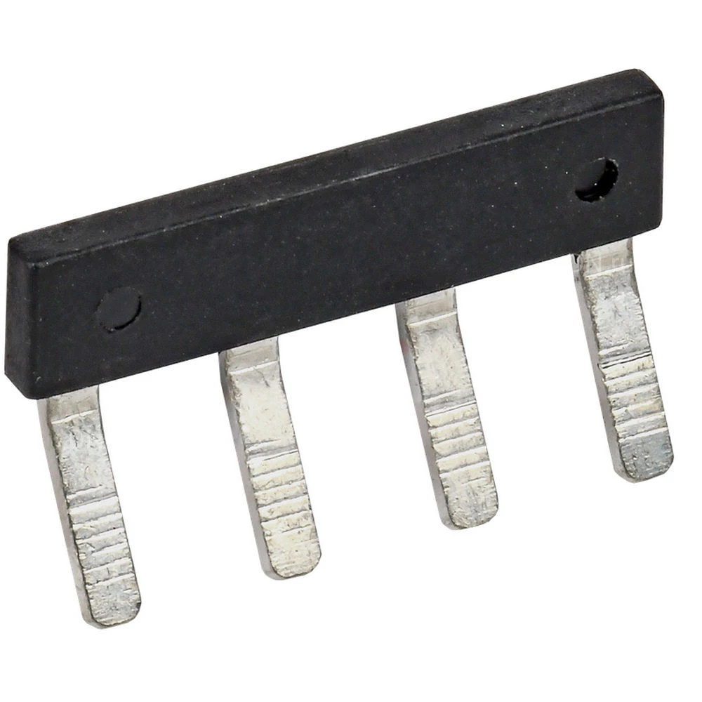 Перемычка гребенчатая IEK 4мм2 4PIN для колодки клеммной CTS-F, количество контактов - 4, сечение - 4мм2, цвет - черный, YCT14-00-K03-004-EC-4P