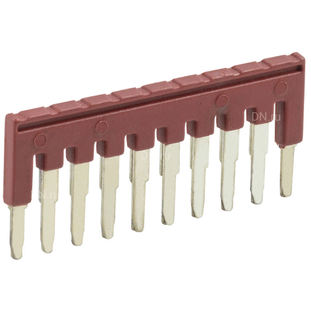 Перемычка IEK 2.5мм2 10PIN для КПИ, количество контактов - 10, сечение - 2.5мм2, цвет - красный, YZN11FBS-002-10P