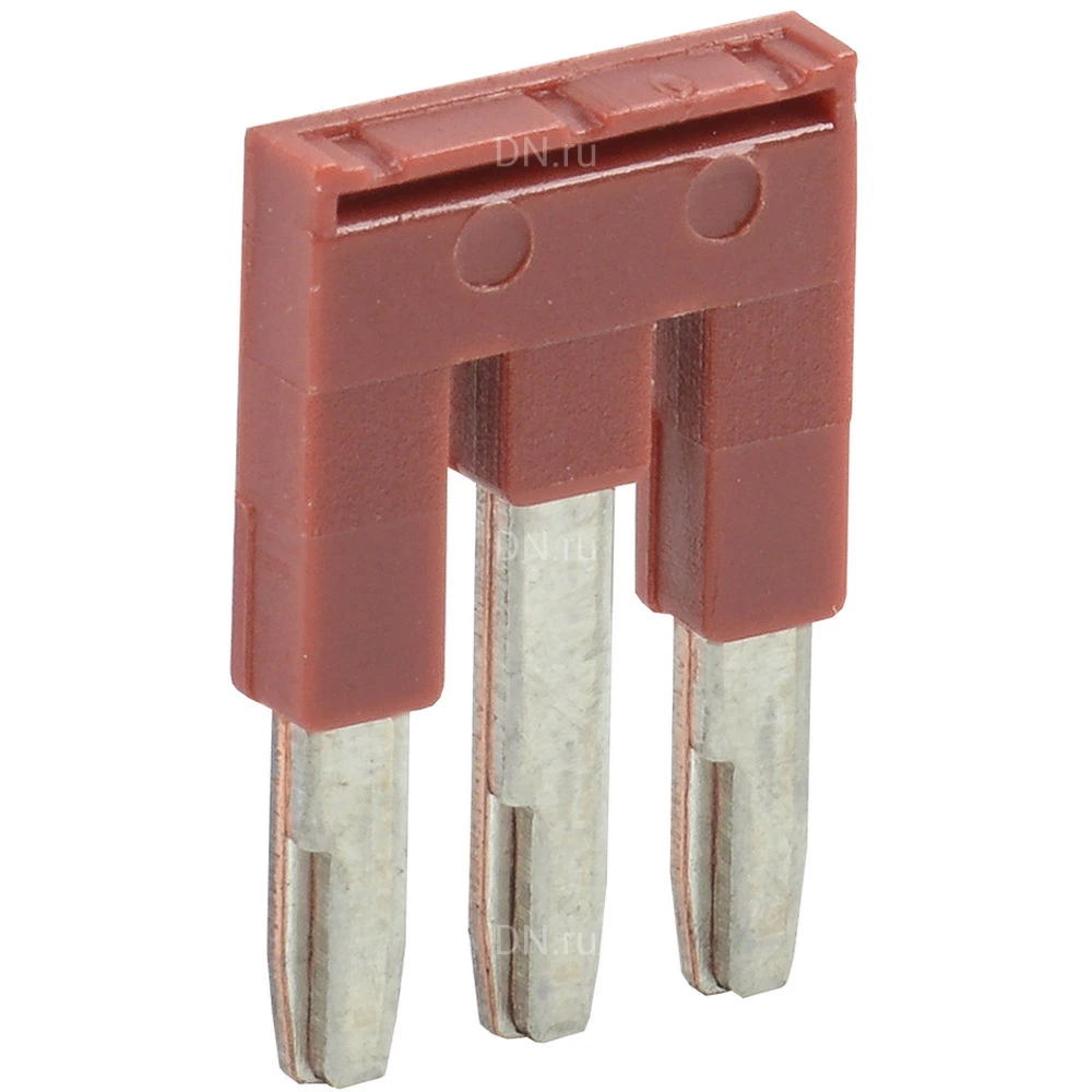 Перемычка IEK 2.5мм2 3PIN для КПИ, количество контактов - 3, сечение - 2.5мм2, цвет - красный, YZN11FBS-002-3P