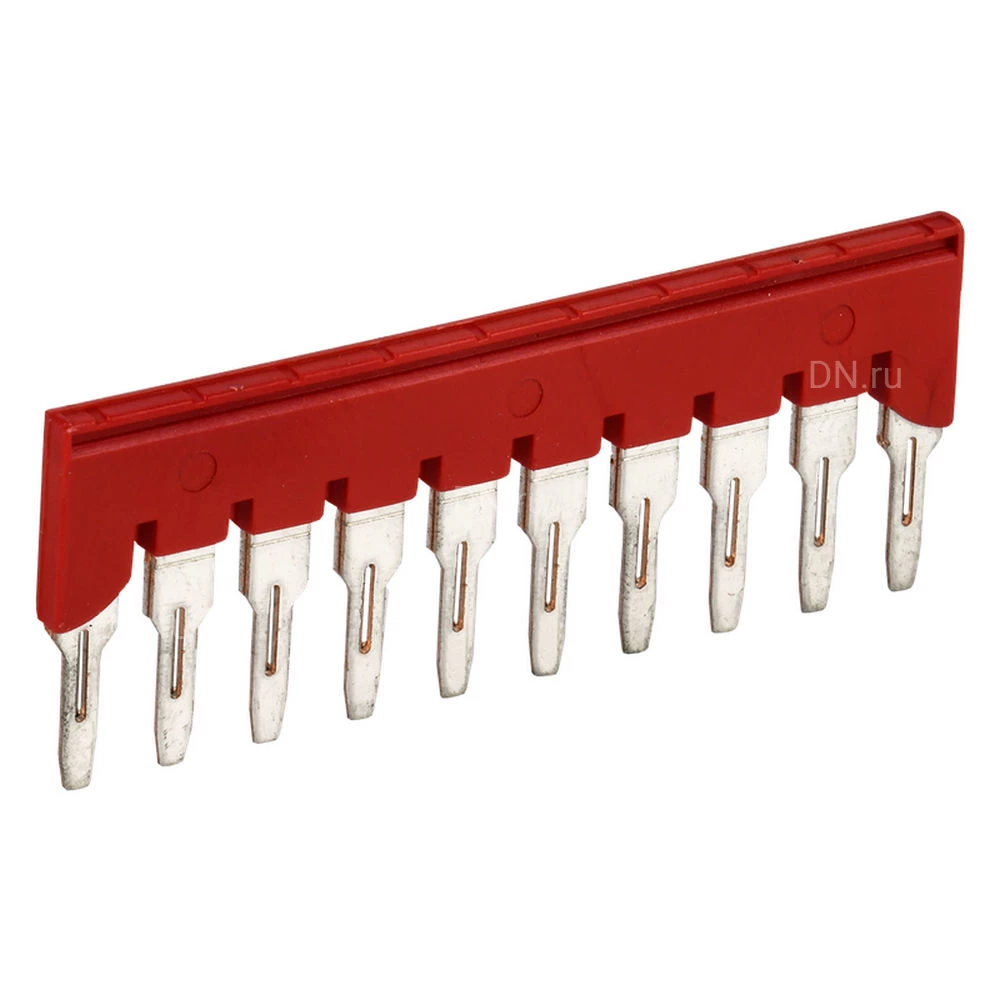 Перемычка IEK 6мм2 10PIN для КПИ, количество контактов - 10, сечение - 6мм2, цвет - красный, YZN11FBS-006-10P