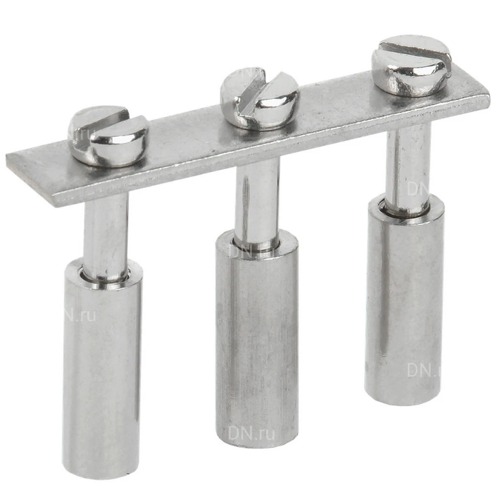 Перемычка центральная IEK 10мм2 3PIN для КВИ, количество контактов - 3, сечение - 10мм2, цвет - серый, YZN30Q-010-3P (кратно 50шт)