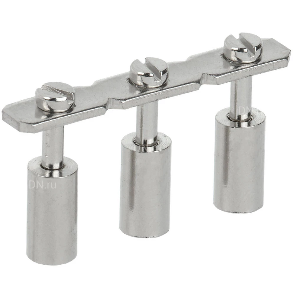 Перемычка центральная IEK 16мм2 3PIN для КВИ, количество контактов - 3, сечение - 16мм2, цвет - серый, YZN30Q-016-3P