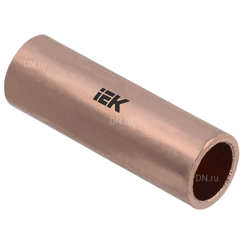 Гильза медная IEK ГМ-150-19 ГОСТ 23469.3, сечение - 150мм2, внутренний диаметр - 19мм2 UGT11-150-19