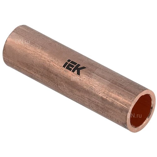 Гильзы медные IEK ГМ ГОСТ 23469.3, сечение - 2.5-240мм2, внутренний диаметр - 2.6-24мм2