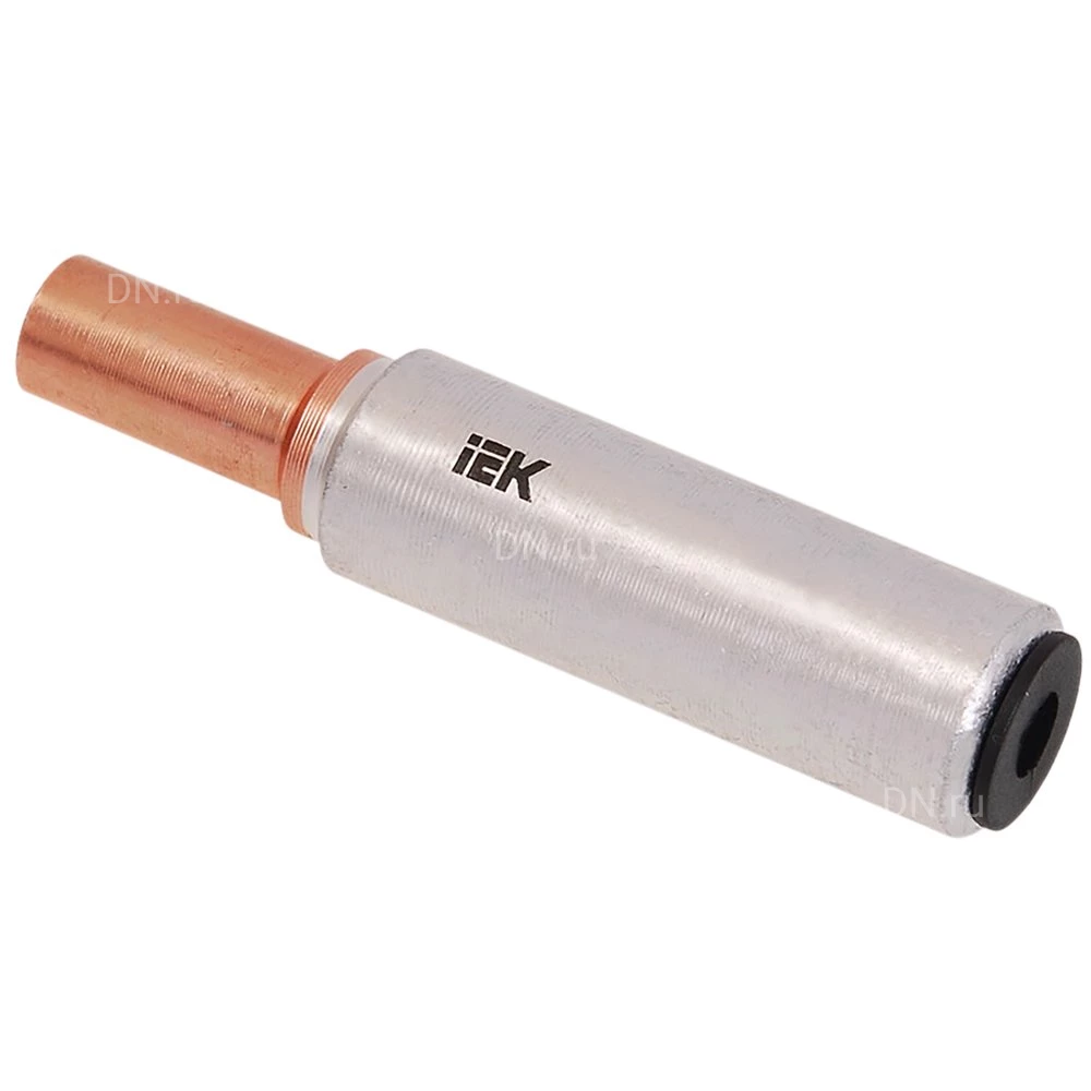 Гильза медно-алюминиевая IEK ГМА-70/95 соединительная, сечение - 70/95мм2, минимальная нагрузка - 3.80кН UGTL10-070-12