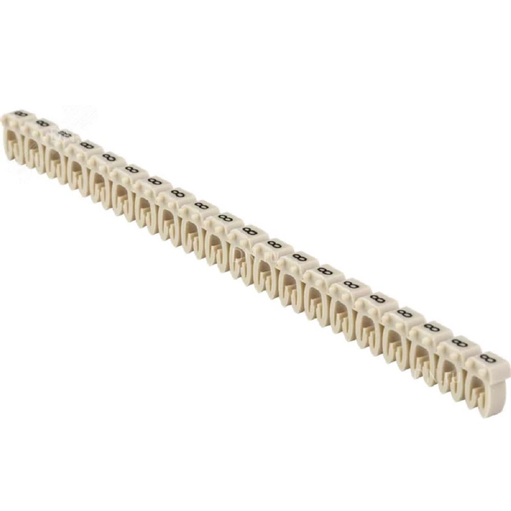 Маркер IEK открытого типа KE символ «8» для кабелей 4-6кв.мм, 1 упаковка (500шт), UMK-KE3-8