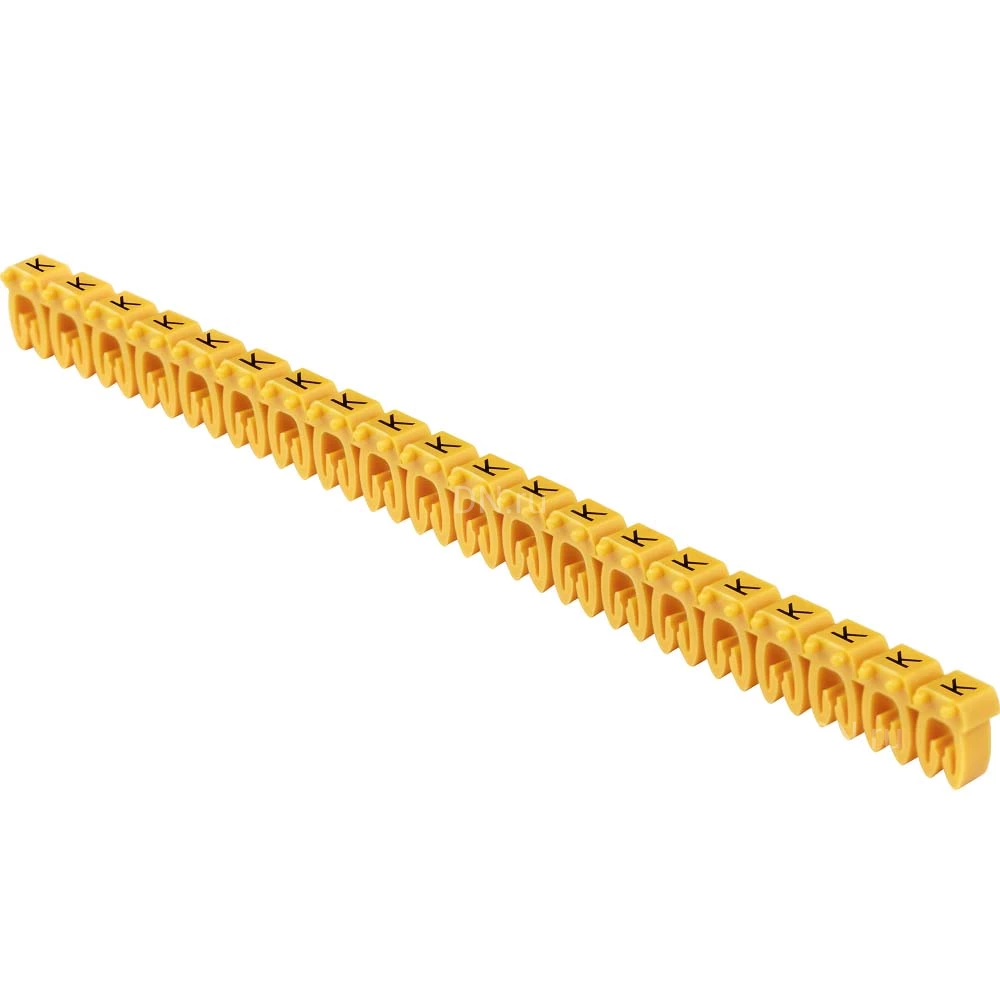 Маркер IEK открытого типа KE символ «K» для кабелей 0.75-1.5кв.мм, 1 упаковка (200шт), UMK-KE1-K