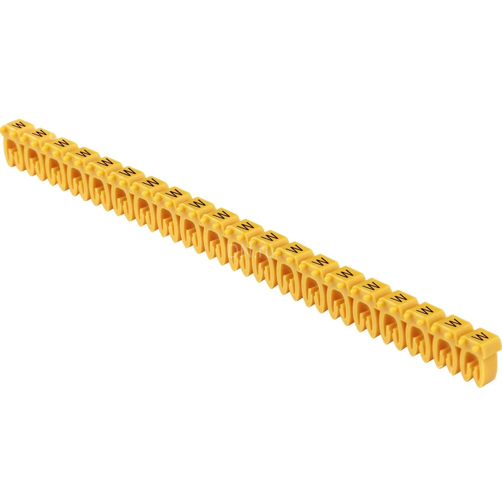 Маркер IEK открытого типа KE символ «W» для кабелей 4-6кв.мм, 1 упаковка (200шт), UMK-KE3-W