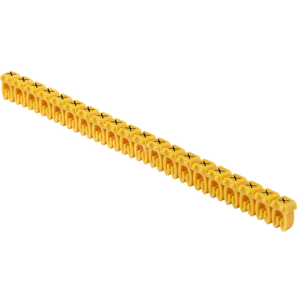 Маркер IEK открытого типа KE символ «X» для кабелей 4-6кв.мм, 1 упаковка (200шт), UMK-KE3-X