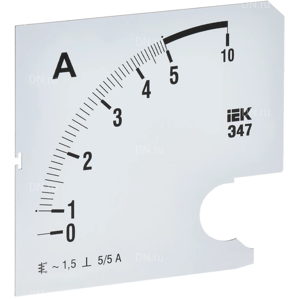 Шкала сменная IEK 5/5А-1.5 для амперметра Э47, размер - 96х96мм IPA20D-SC-0005
