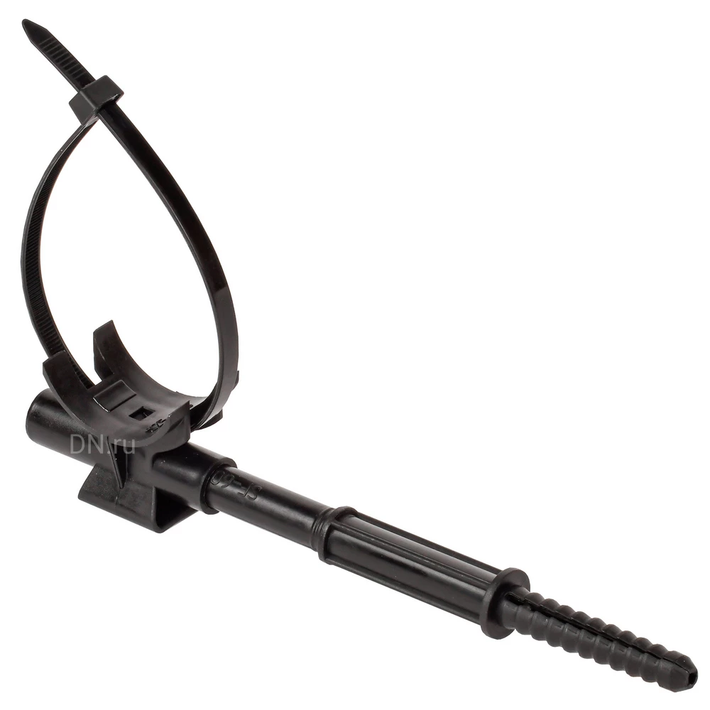 Крепление фасадное IEK ФК 60 (SF-60) диаметр 25-60мм, материал - пластик, цвет - черный UFK10-60-260