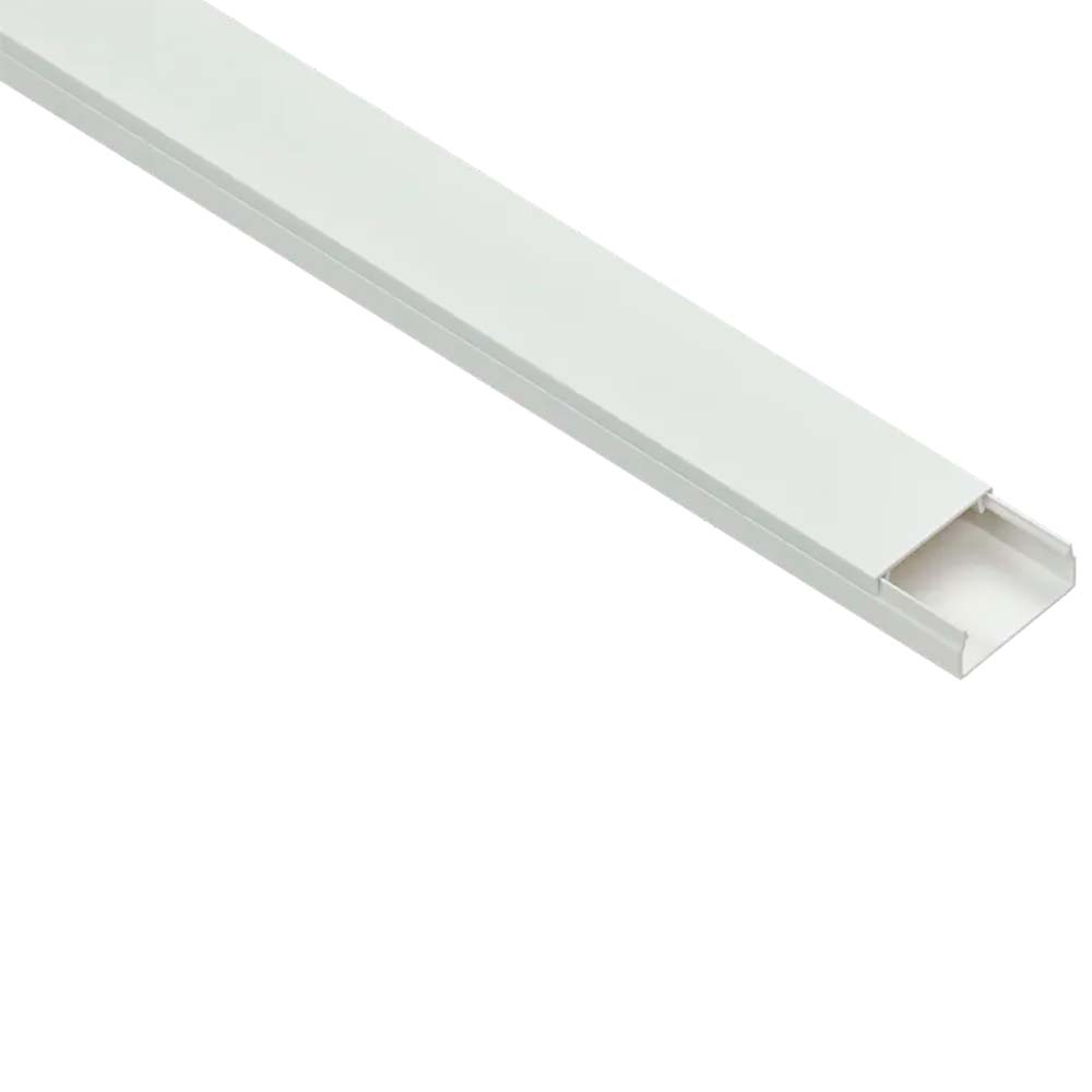 Кабель-канал магистральный IEK Элекор 80х60 мм, длина 2 м, материал - пластик, цвет белый