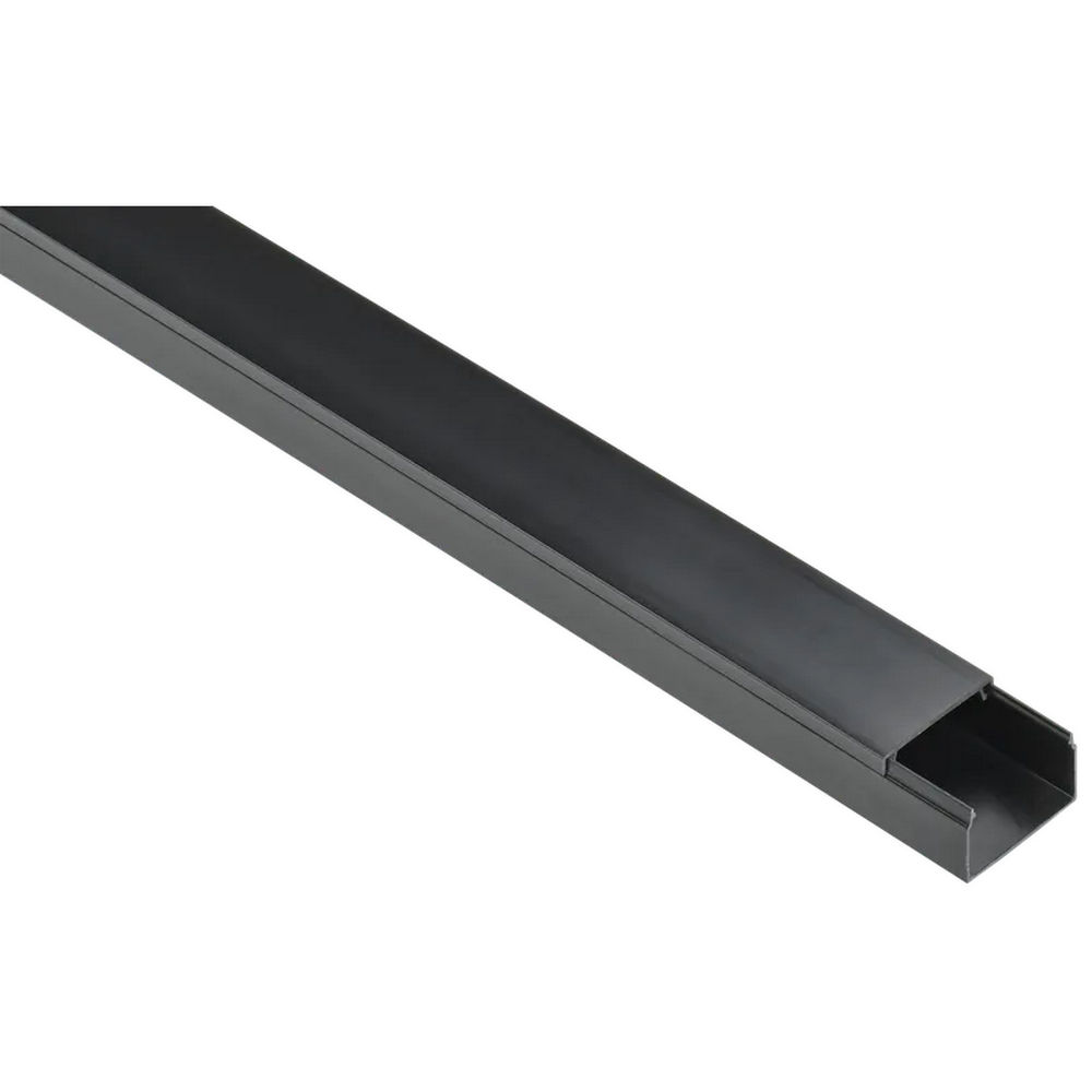 Кабель-канал магистральный IEK Элекор 25x40x2000 мм, длина 24 м, материал - пластик, цвет черный