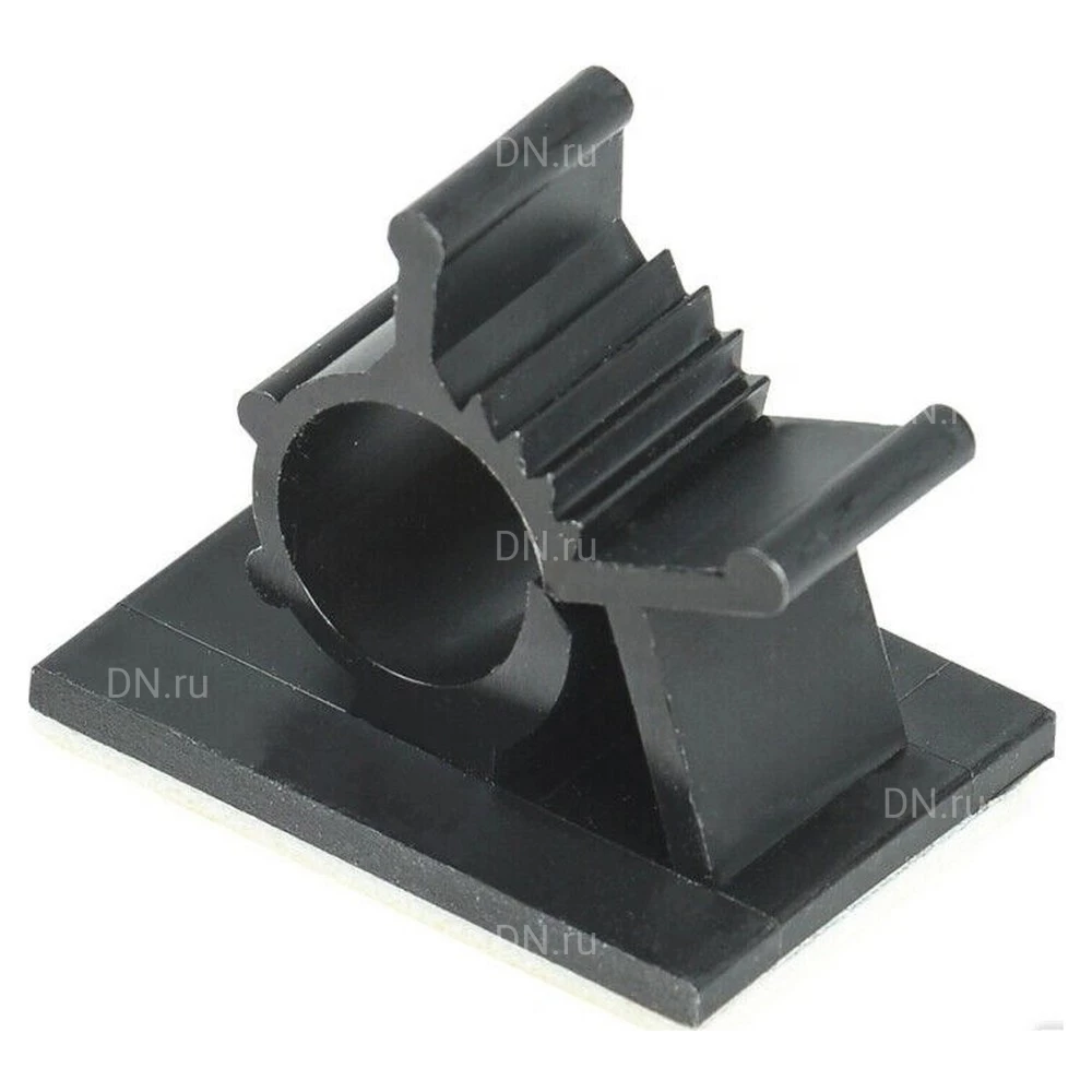 Клипса самоклеящаяся IEK КС-15 черная, упаковка - 24шт UHP40-D15-K02