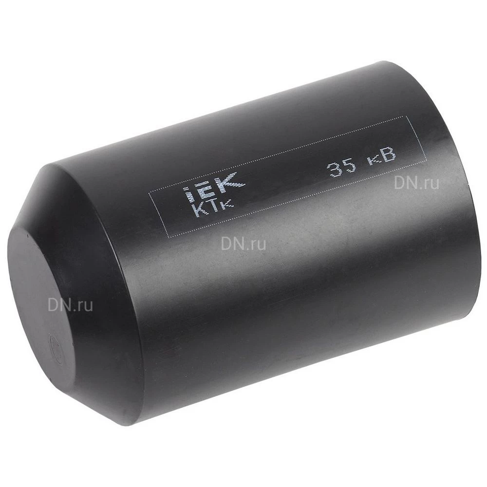 Капа термоусаживаемая IEK КТк внутренний диаметр до/после усадки 130/60мм, напряжение 35кВ, с внутренним клеевым слоем, цвет - черный UMR-SM-13060-35KV
