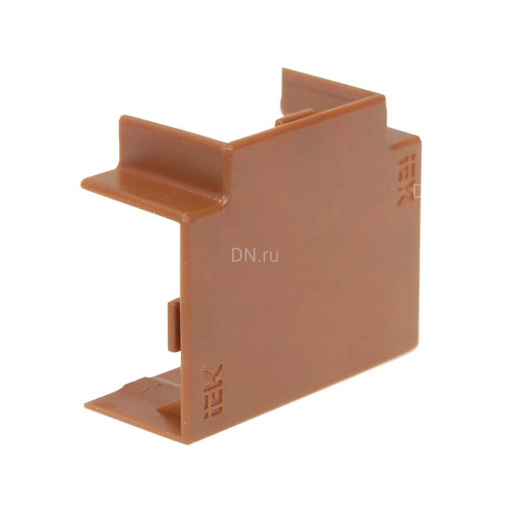 Угол плоский IEK Элекор КМТ 12х12 Т-образный для кабель-канала, корпус - пластик, комплект 4шт, цвет - дуб EL-KK10D-T-012-012-K34