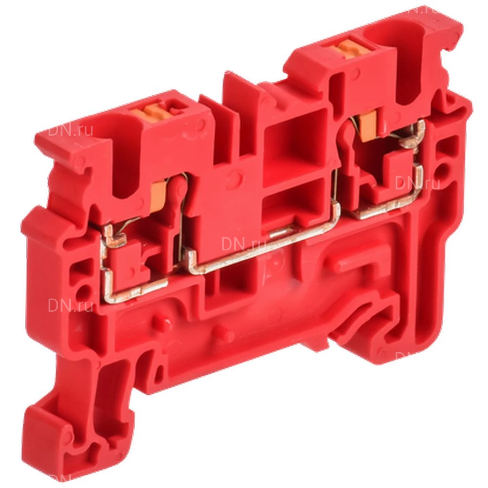 Колодка клеммная IEK ARMAFIX Push-In CP 4мм2, пружинная, диапазон сечений - 0.2-4.0мм2, цвет - красный AF-CT20-00-K04-004