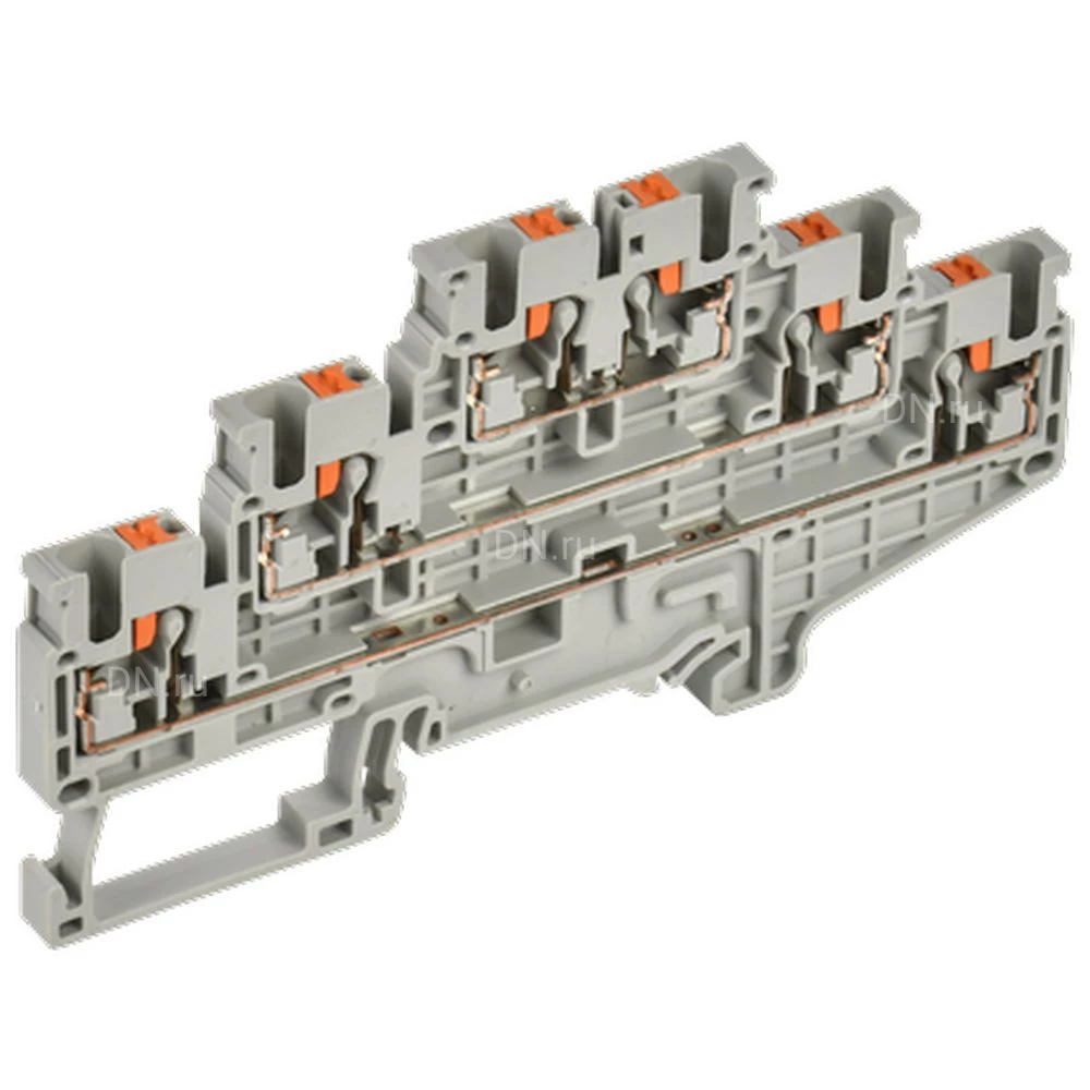 Колодка клеммная IEK ARMAFIX Push-In CP-ML 2.5мм2, пружинная, 3 уровня, диапазон сечений - 0.2-2.5мм2, цвет - серый, упаковка - 50шт YCT23-00-3-K03-002