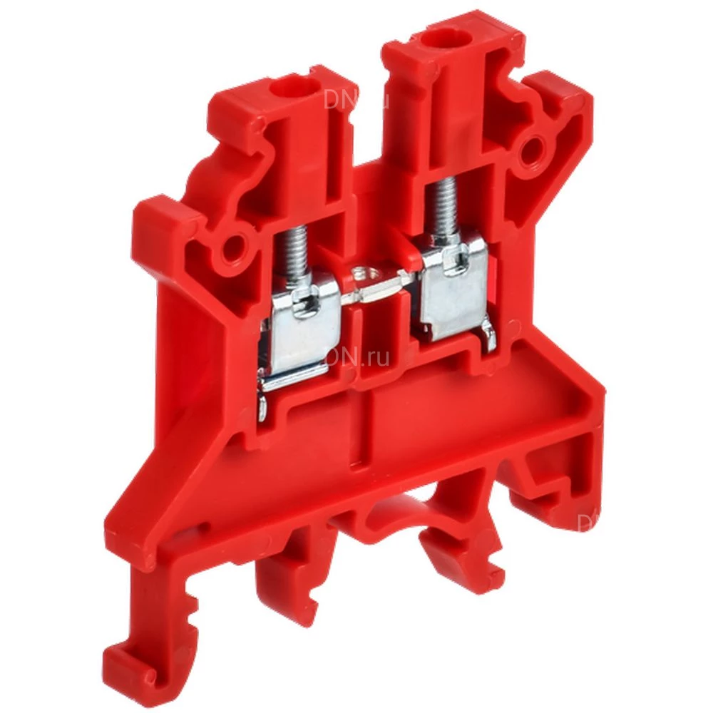 Колодка клеммная IEK ARMAFIX CTS 2.5мм2, винтовая, диапазон сечений - 0.2-2.5мм2, цвет - красный AF-CT10-00-K04-002