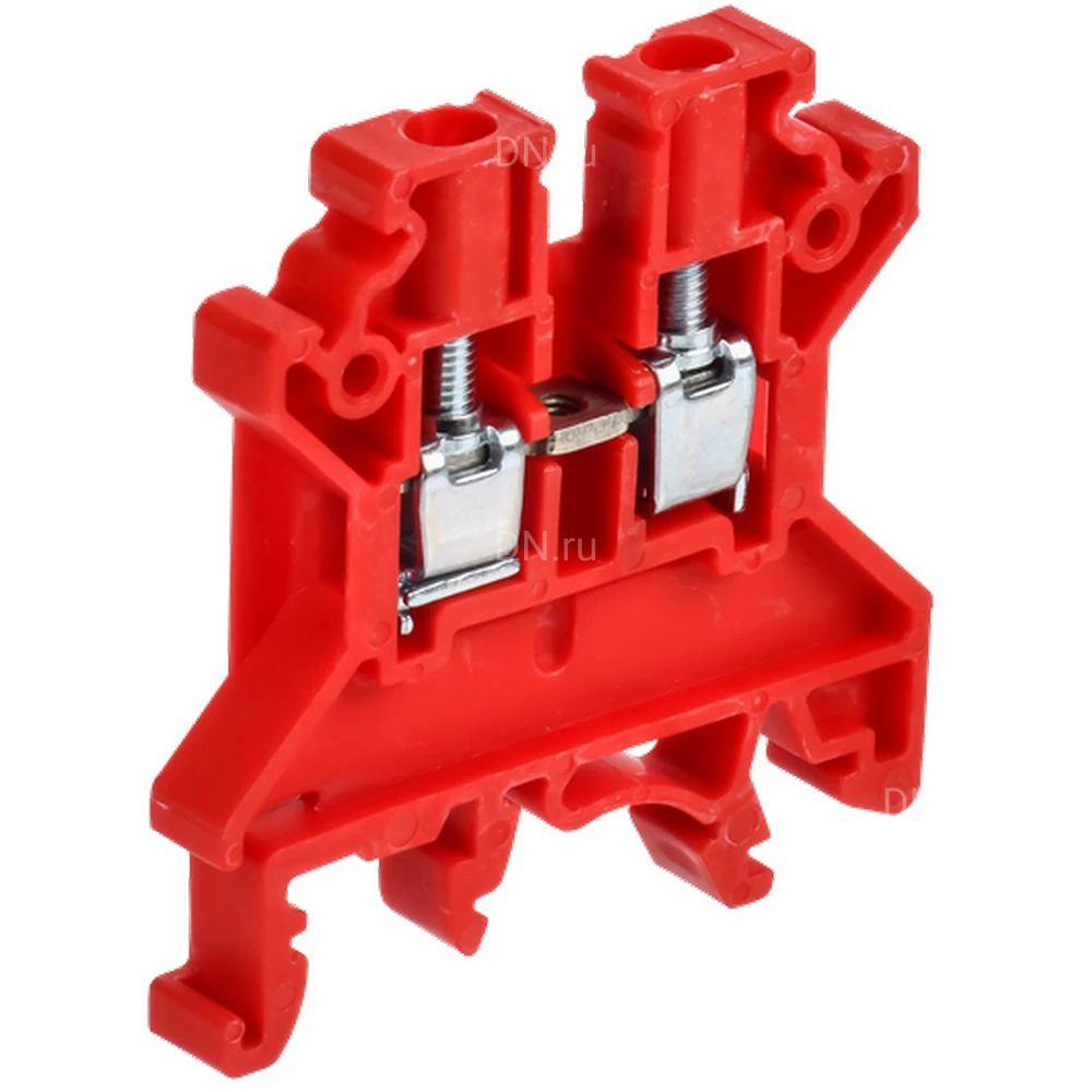 Колодка клеммная IEK ARMAFIX CTS 4мм2, винтовая, диапазон сечений - 0.2-4.0мм2, цвет - красный AF-CT10-00-K04-004