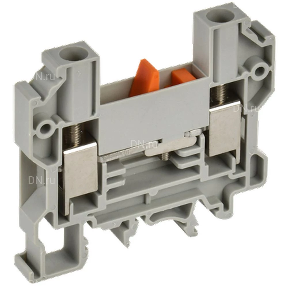 Колодка клеммная IEK ARMAFIX CTS-DT 10мм2 измерительная, винтовая, диапазон сечений - 1.5-6.0мм2, цвет - серый YCT15-05-K03-010