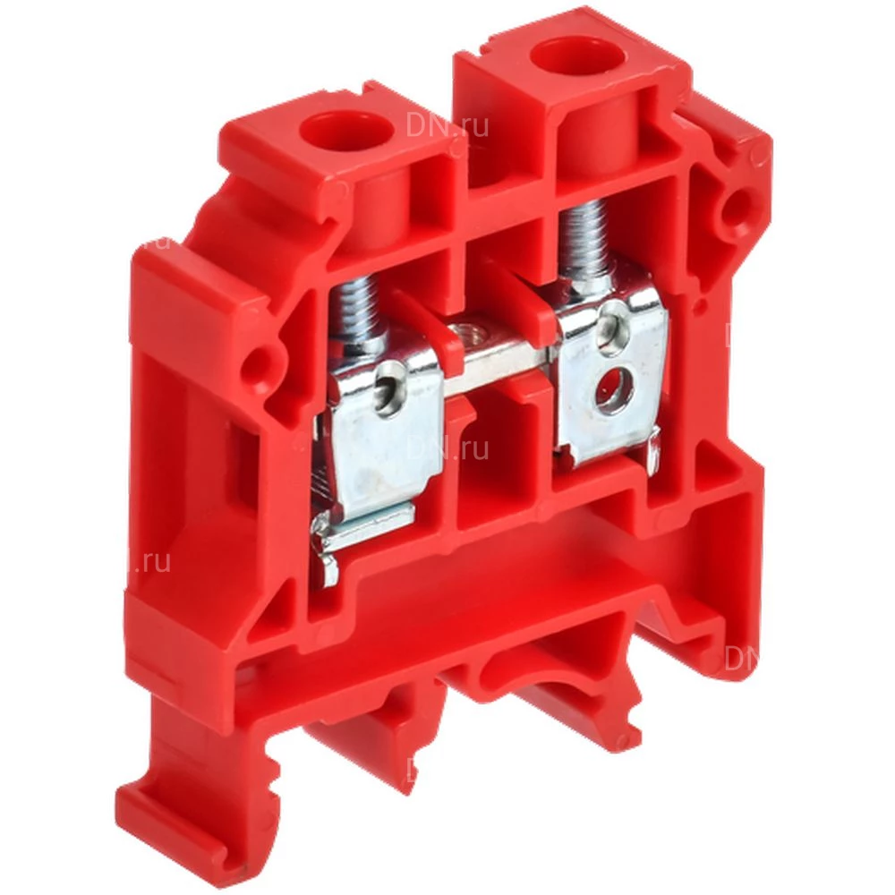 Колодка клеммная IEK ARMAFIX CTS 10мм2, винтовая, диапазон сечений - 0.5-10.0мм2, цвет - красный AF-CT10-00-K04-010