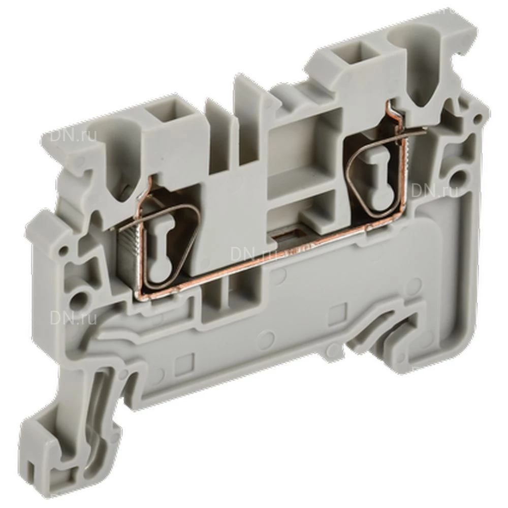 Колодка клеммная IEK ARMAFIX CX 2.5 2.5мм2 проходная, пружинная, диапазон сечений - 0.2-2.5мм2, цвет - серый AF-CT40-00-K03-002