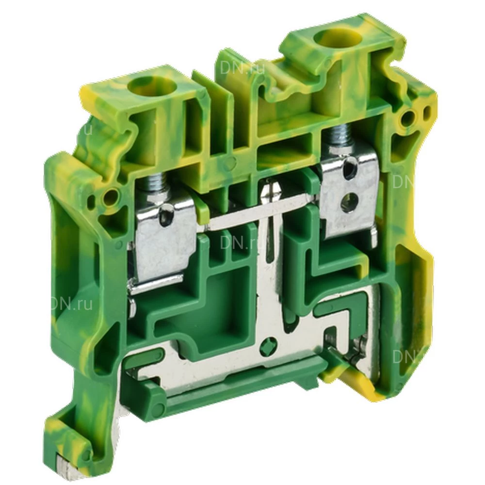 Колодка клеммная IEK ARMAFIX CY6 PE Ex, винтовая, взрывозащищенная, диапазон сечений - 0.2-6.0мм2, цвет - желто-зеленый AF-CT30-01-K52-006-EX