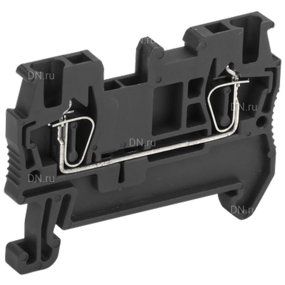 Клемма пружинная IEK КПИ 2в-1.5, диапазон сечений - 0.2-1.5мм2, цвет - черный, упаковка - 60шт YZN11-001-K02