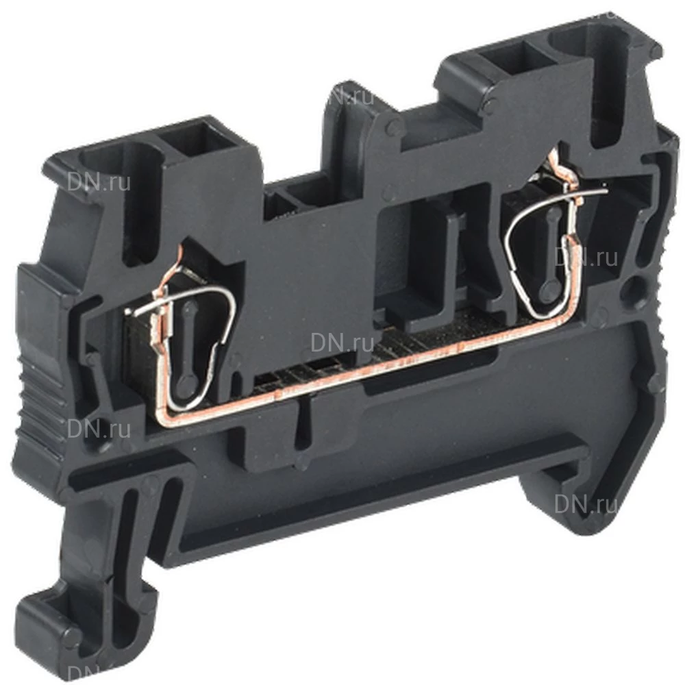 Клемма пружинная IEK КПИ 2в-2.5, диапазон сечений - 0.2-2.5мм2, цвет - черный YZN11-002-K02