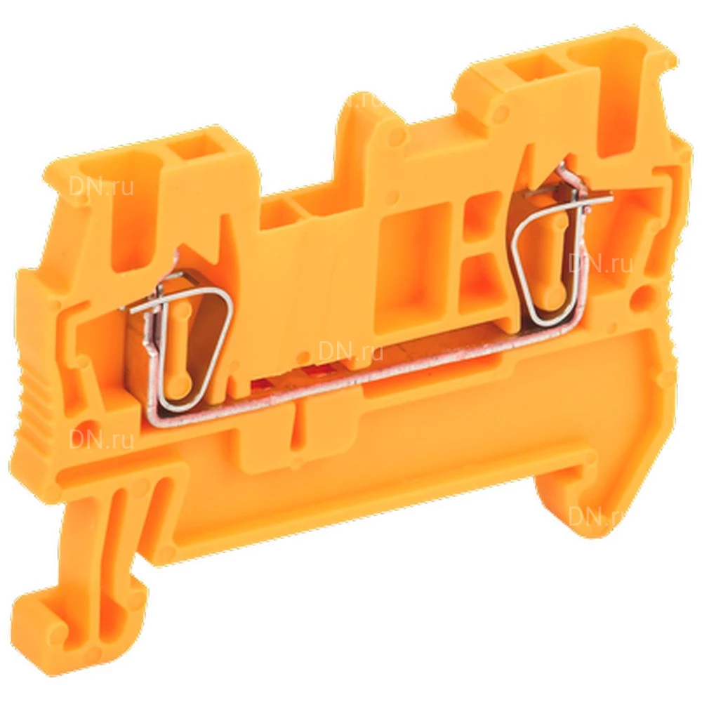 Клемма пружинная IEK КПИ 2в-1.5, диапазон сечений - 0.2-1.5мм2, цвет - оранжевый, упаковка - 60шт YZN11-001-K09