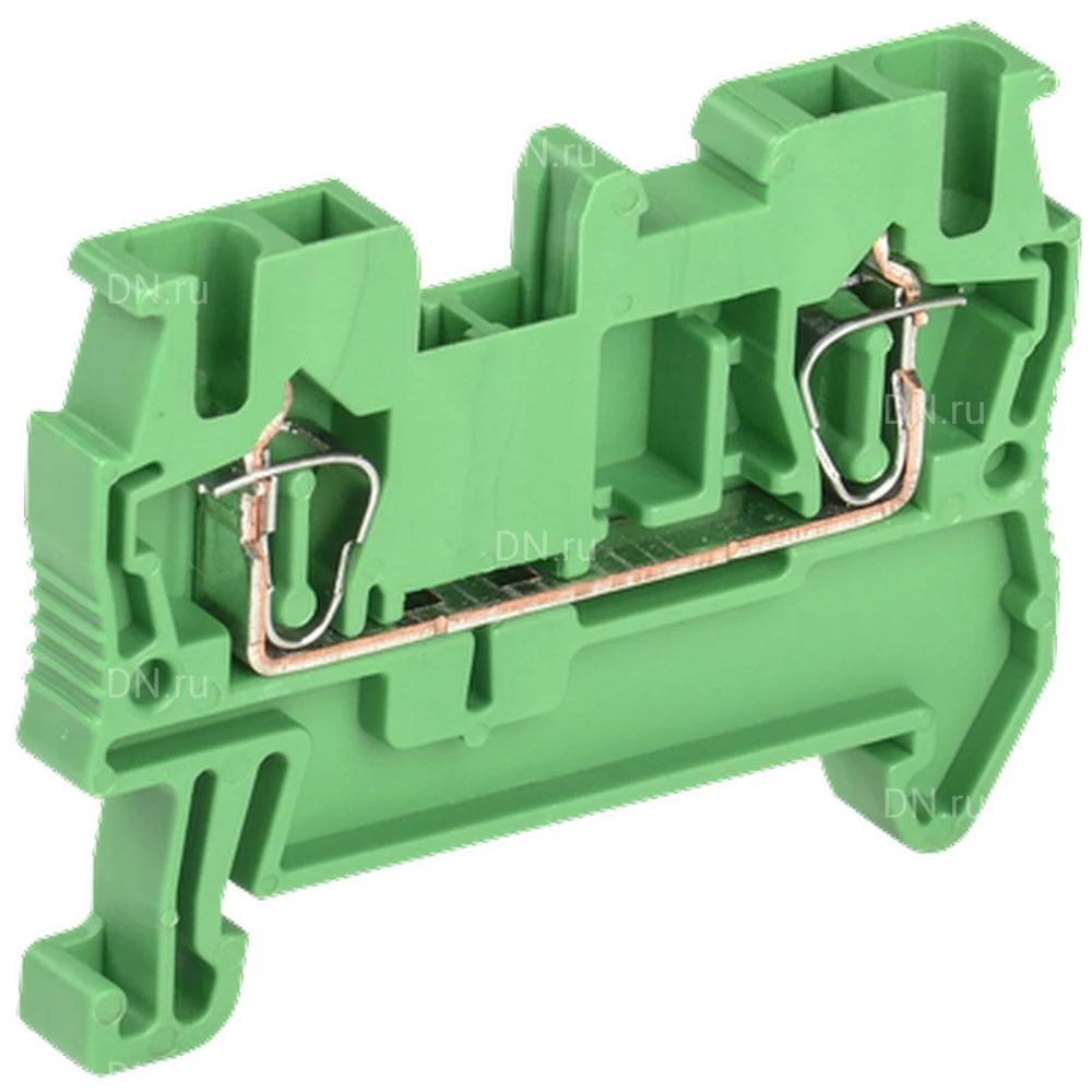 Клемма пружинная IEK КПИ 2в-1.5, диапазон сечений - 0.2-1.5мм2, цвет - зеленый YZN11-001-K06