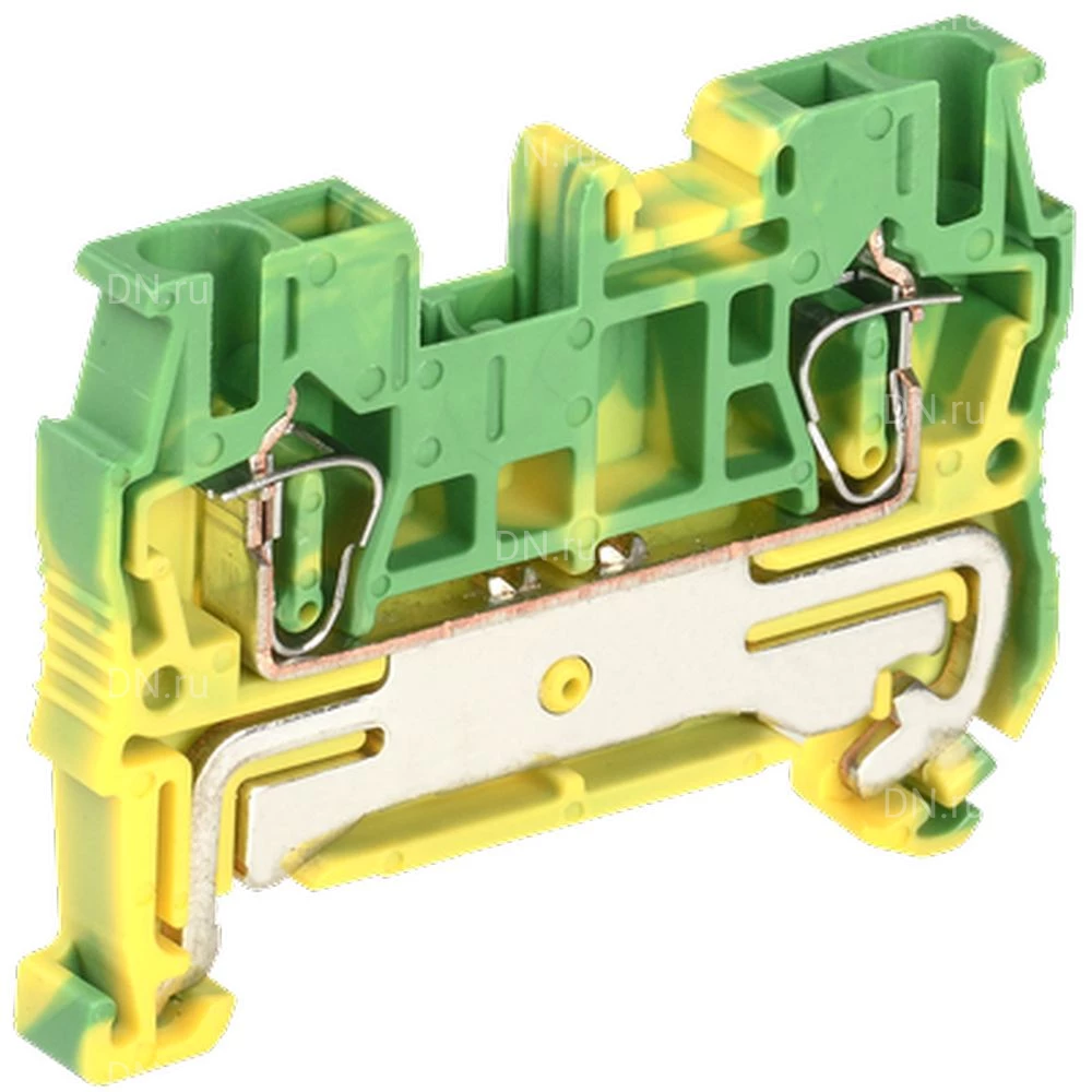 Клемма пружинная IEK КПИ 2в-2.5-PEN, диапазон сечений - 0.2-2.5мм2, цвет - желто-зеленый  YZN21-002-K52