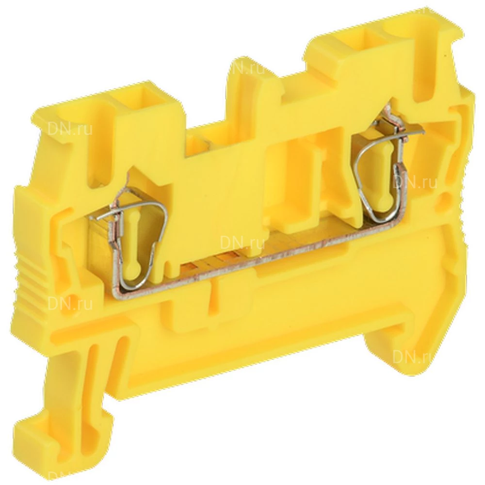 Клемма пружинная IEK КПИ 2в-2.5, диапазон сечений - 0.2-2.5мм2, цвет - желтый, упаковка - 50шт YZN11-002-K05