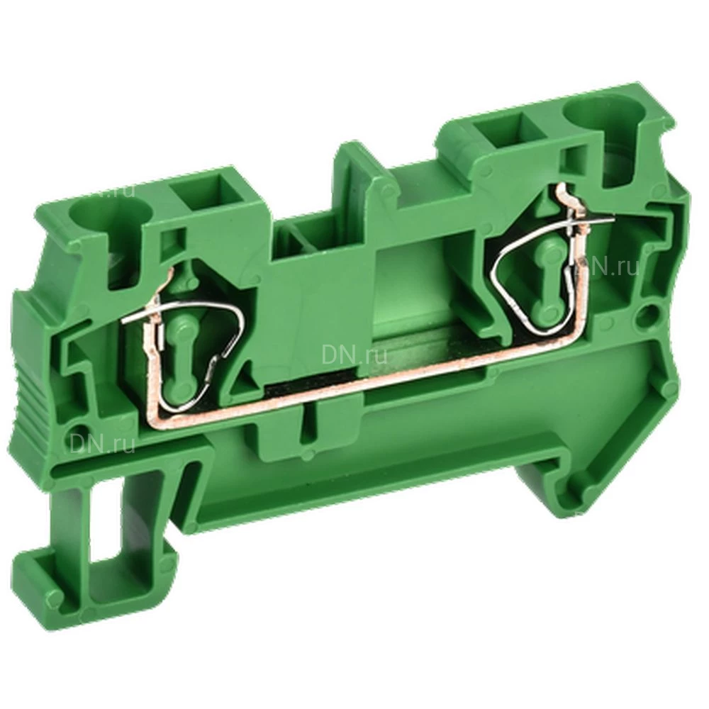 Клемма пружинная IEK КПИ 2в-4, диапазон сечений - 0.2-4.0мм2, цвет - зеленый, упаковка - 40шт YZN11-004-K06