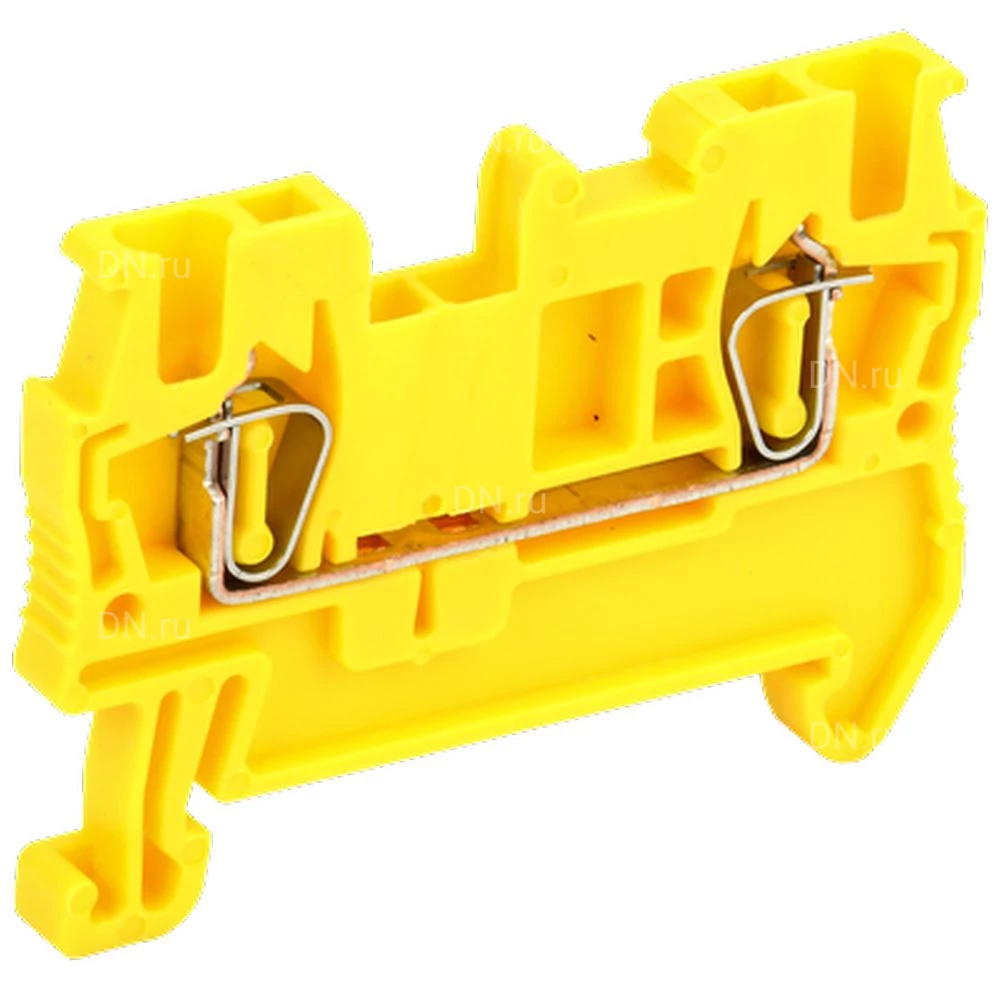 Клемма пружинная IEK КПИ 2в-1.5, диапазон сечений - 0.2-1.5мм2, цвет - желтый, упаковка - 60шт YZN11-001-K05