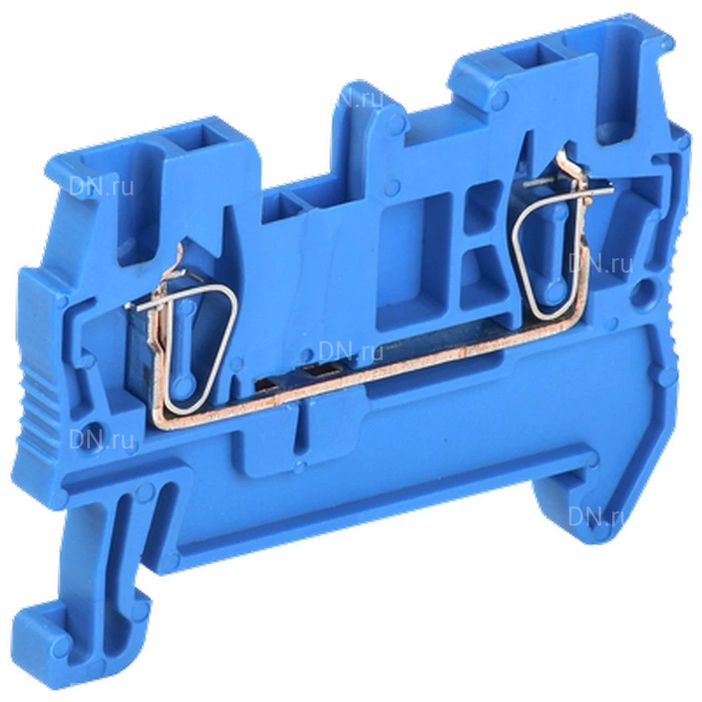 Клемма пружинная IEK КПИ 2в-1.5, диапазон сечений - 0.2-1.5мм2, цвет - синий, упаковка - 60шт YZN11-001-K07