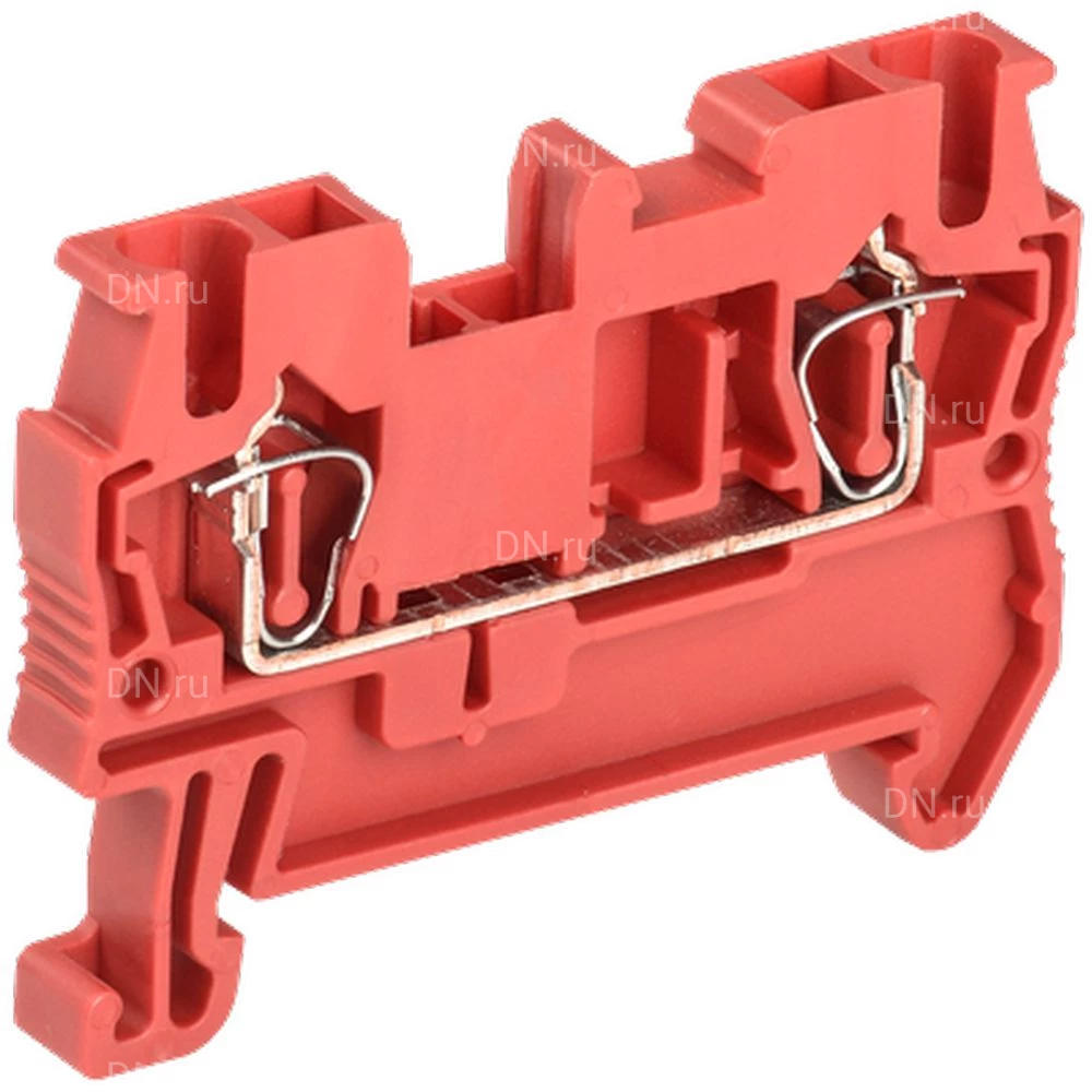 Клемма пружинная IEK КПИ 2в-2.5, диапазон сечений - 0.2-2.5мм2, цвет - красный, упаковка - 50шт YZN11-002-K04