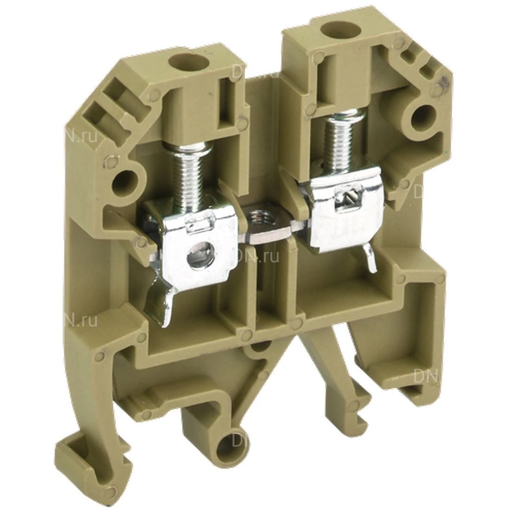 Клемма винтовая IEK КВИ-4мм2, диапазон сечений - 1-4.0мм2, цвет - желтый YZN30-004-K05