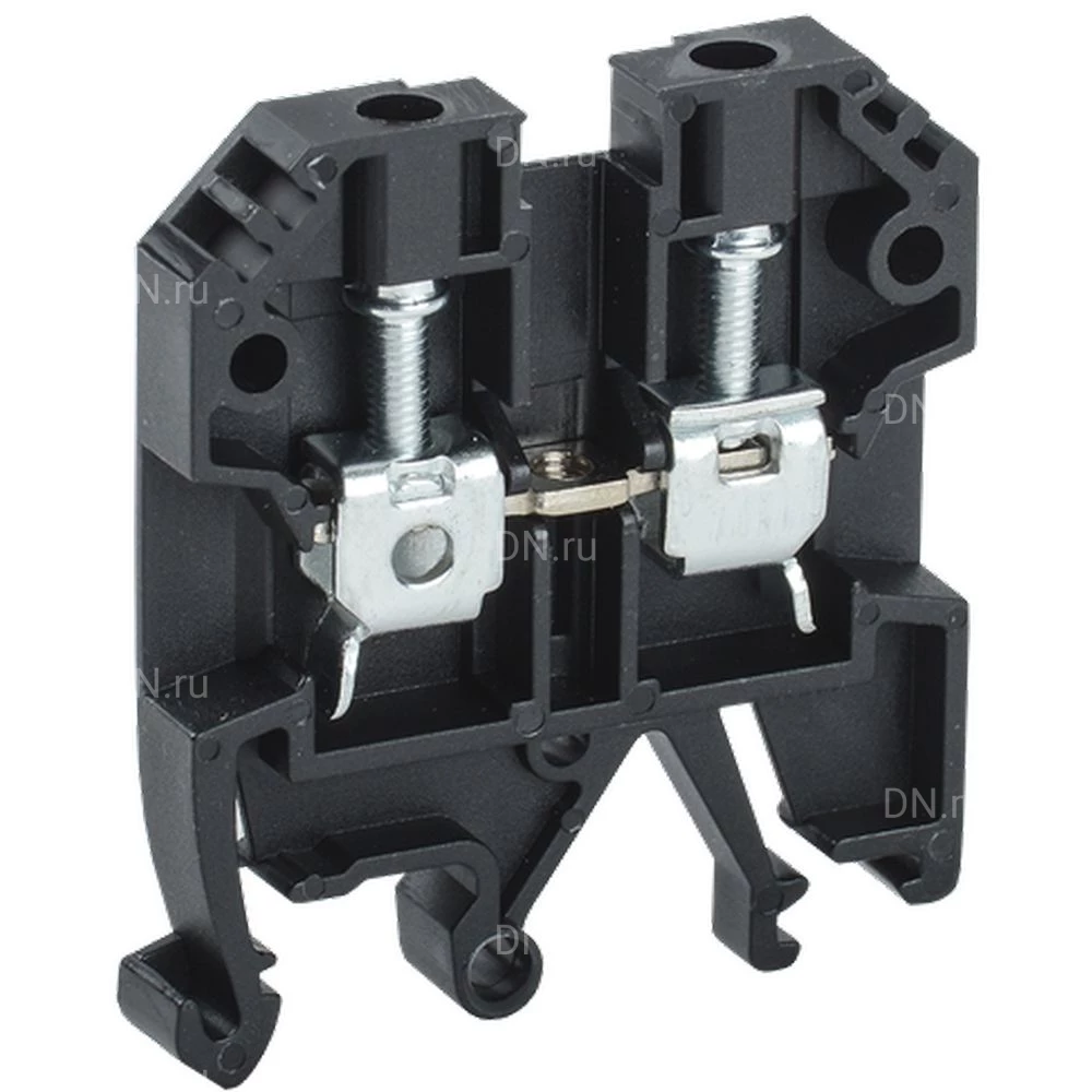 Клемма винтовая IEK КВИ-4мм2, диапазон сечений - 1-4.0мм2, цвет - черный YZN30-004-K02