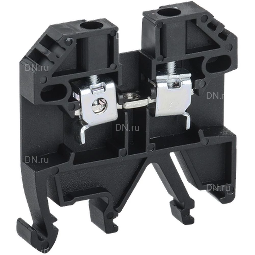 Клемма винтовая IEK КВИ-2,5мм2, диапазон сечений - 1-2.5мм2, цвет - черный YZN30-002-K02
