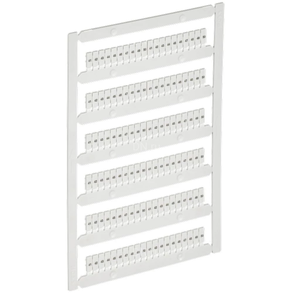 Маркер IEK ARMAFIX для CP 1,5мм2, символы 41-50, цвет - белый AF-CT10D-M-D15-05