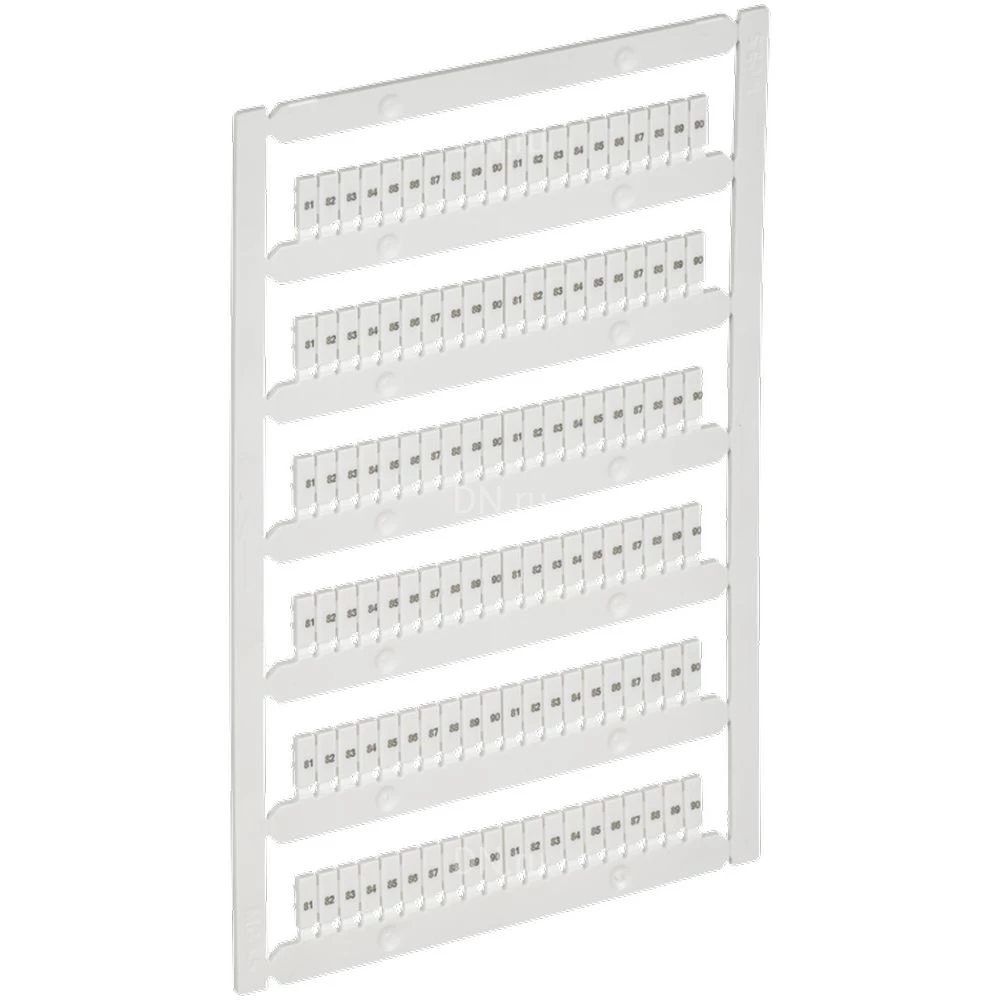 Маркер IEK ARMAFIX для CP 1,5мм2, символы 81-90, цвет - белый AF-CT10D-M-D15-09