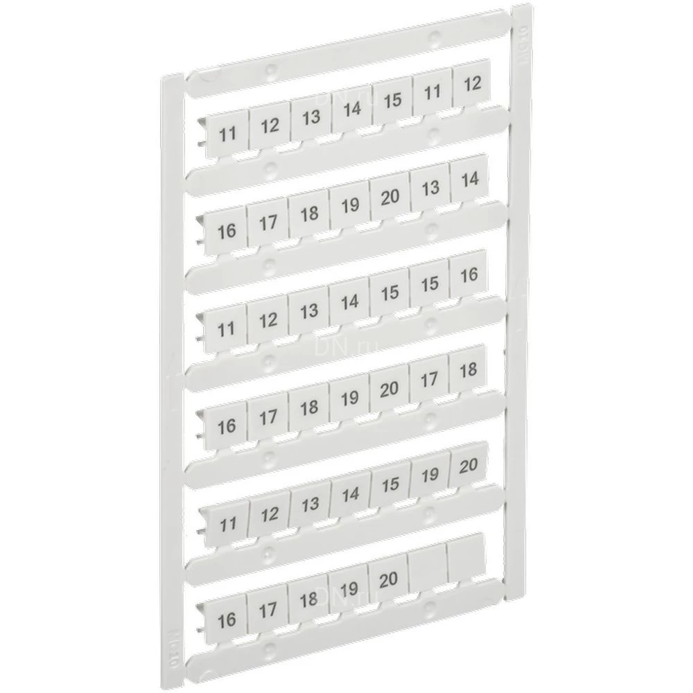 Маркер IEK ARMAFIX для CTS 10мм2, символы 11-20, цвет - белый AF-CT10D-M-010-02