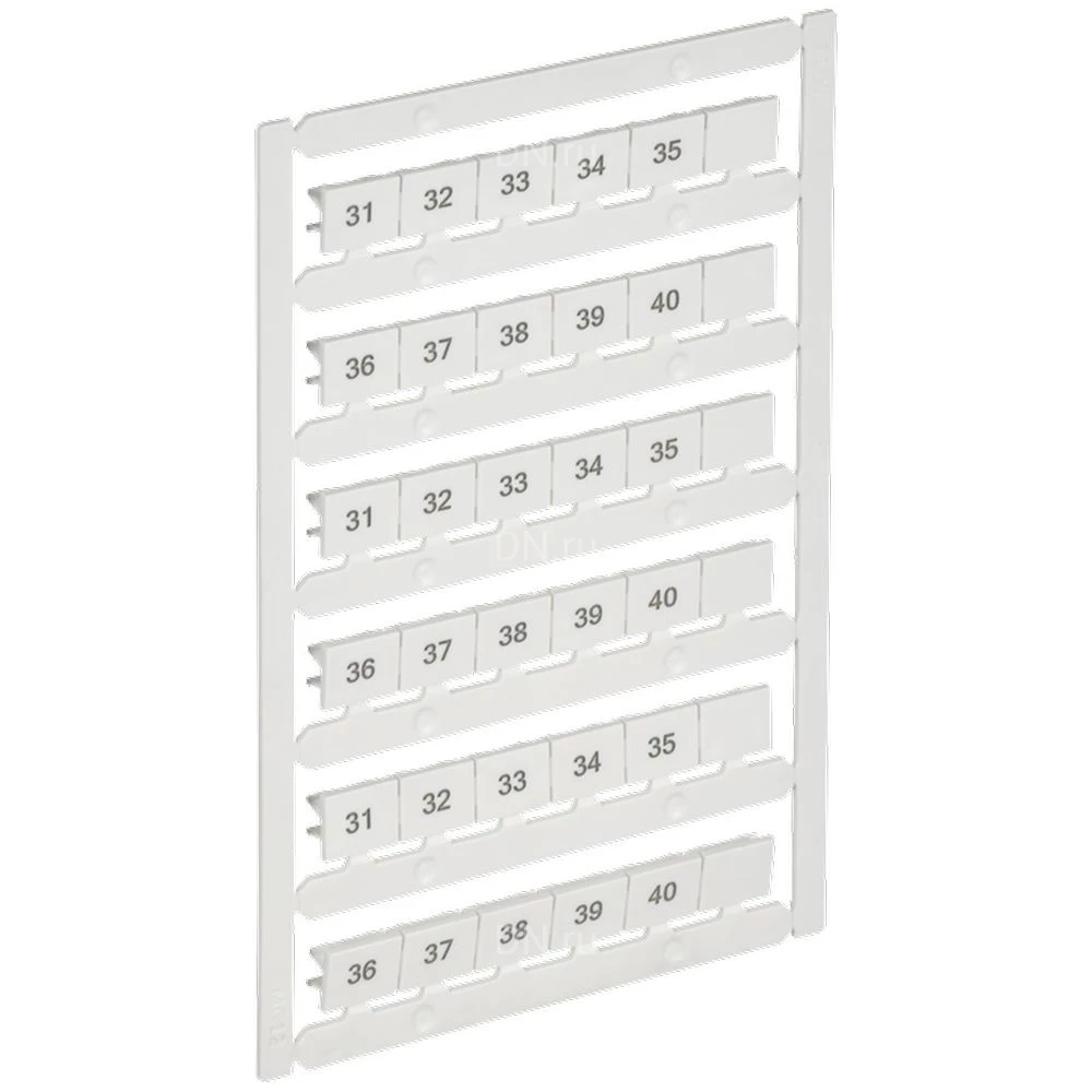 Маркер IEK ARMAFIX для CTS 16/25мм2, символы 31-40, цвет - белый AF-CT10D-M-025-04