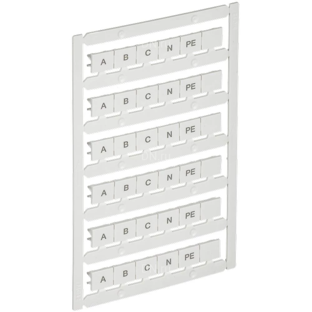 Маркер IEK ARMAFIX для CTS 16/25мм2, символы A; B; C; N; PE, цвет - белый AF-CT10D-M-025-21