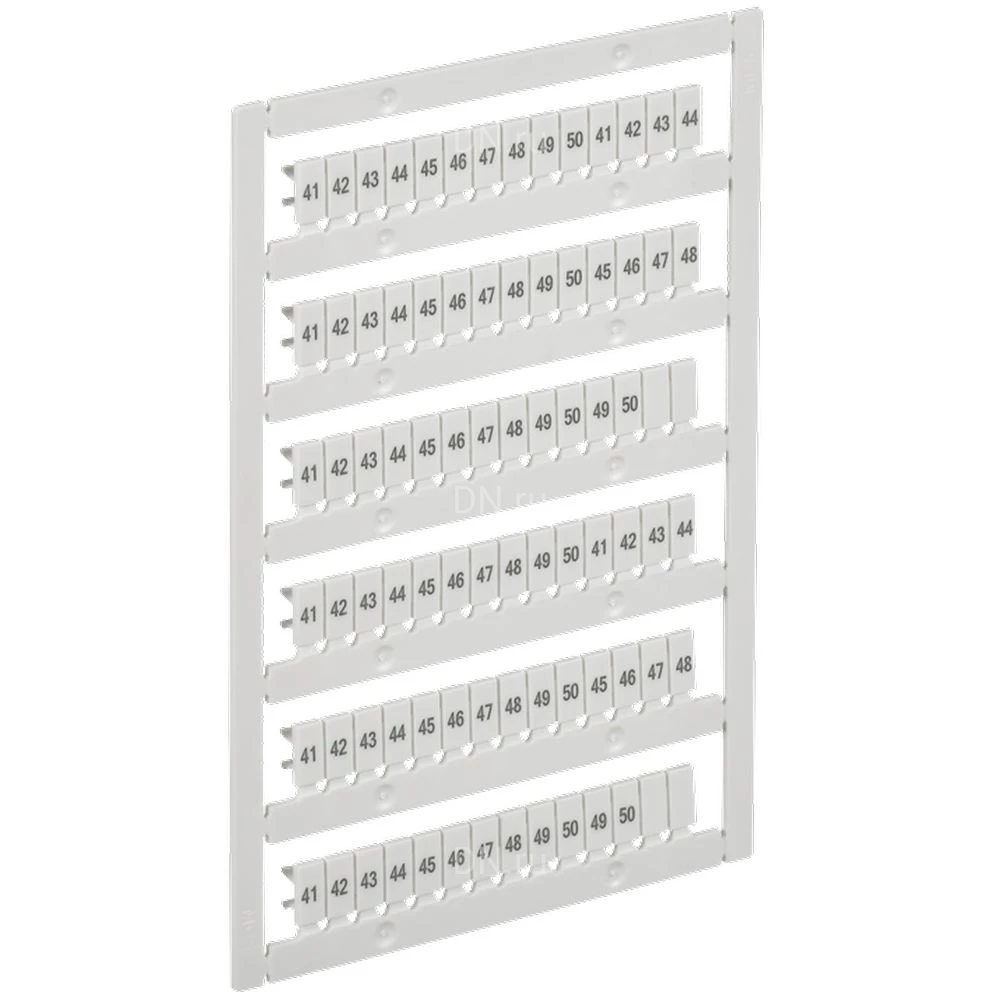 Маркер IEK ARMAFIX для CTS 16/25мм2, символы 41-50, цвет - белый AF-CT10D-M-025-05